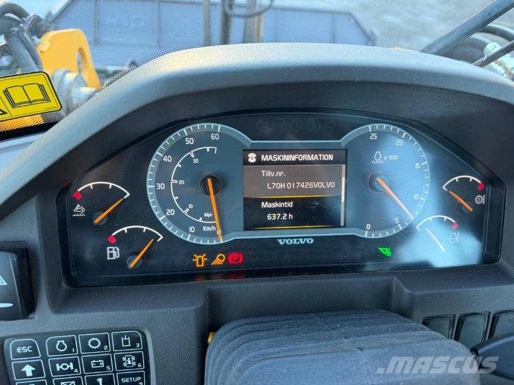 Volvo L70H / L70H2 Våg, CDC, BSS, allt OBS 637 tim Radlader
