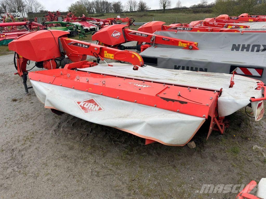 Kuhn FC 314 FF Kosačky namontované a ťahané