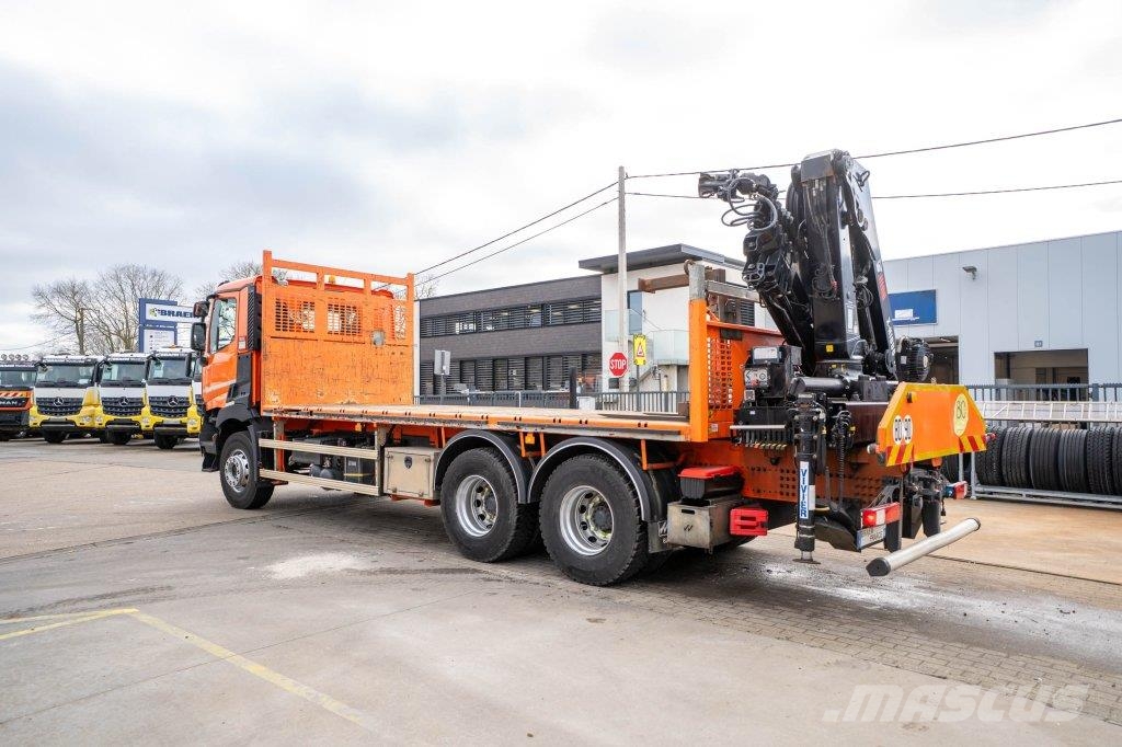 Renault C 430 DXI-6X4+ HIAB 18T/m / 3 EXT شاحنات مسطحة/مفصلية الجوانب