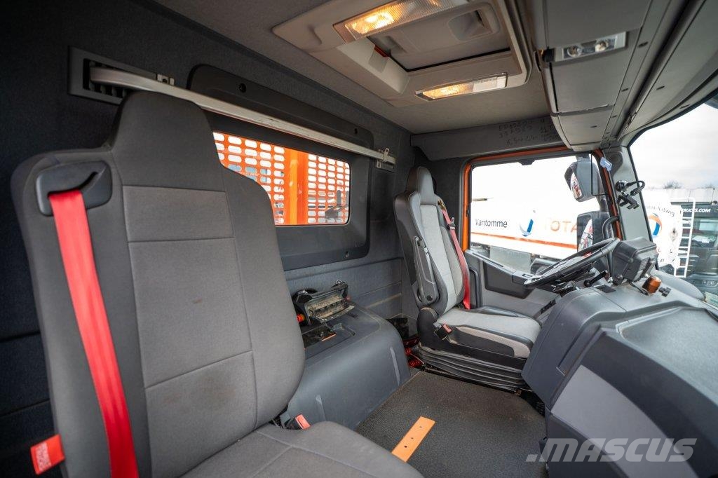 Renault C 430 DXI-6X4+ HIAB 18T/m / 3 EXT شاحنات مسطحة/مفصلية الجوانب