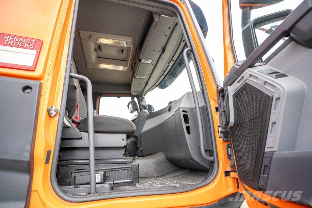 Renault C 430 DXI-6X4+ HIAB 18T/m / 3 EXT شاحنات مسطحة/مفصلية الجوانب