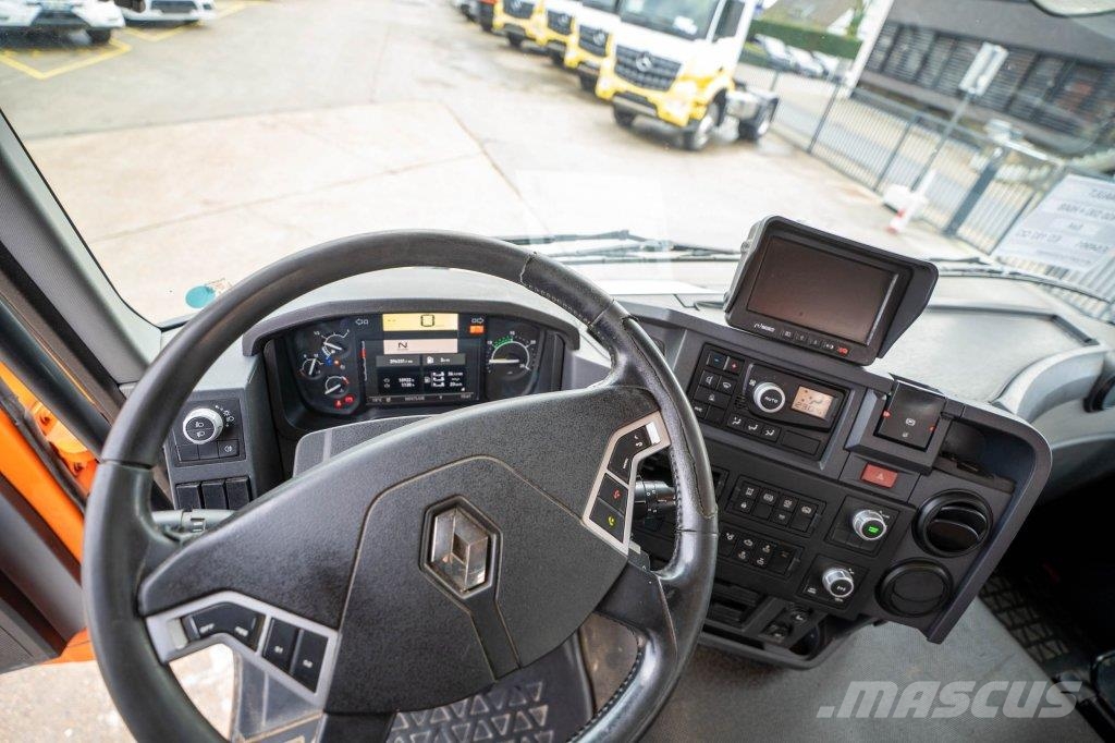 Renault C 430 DXI-6X4+ HIAB 18T/m / 3 EXT Flatbed kamyonlar