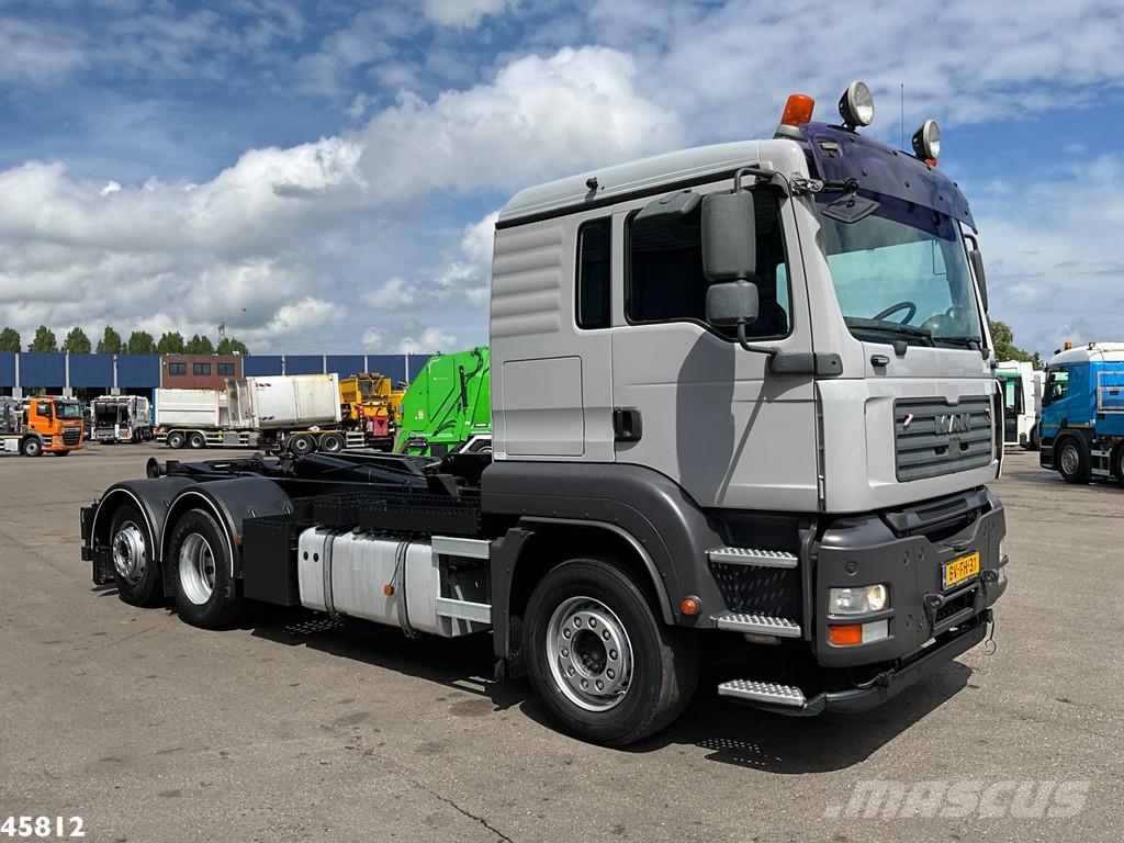 MAN TGA 26.320 Euro 5 21 Ton haakarmsysteem شاحنات الرافعات الخطافية
