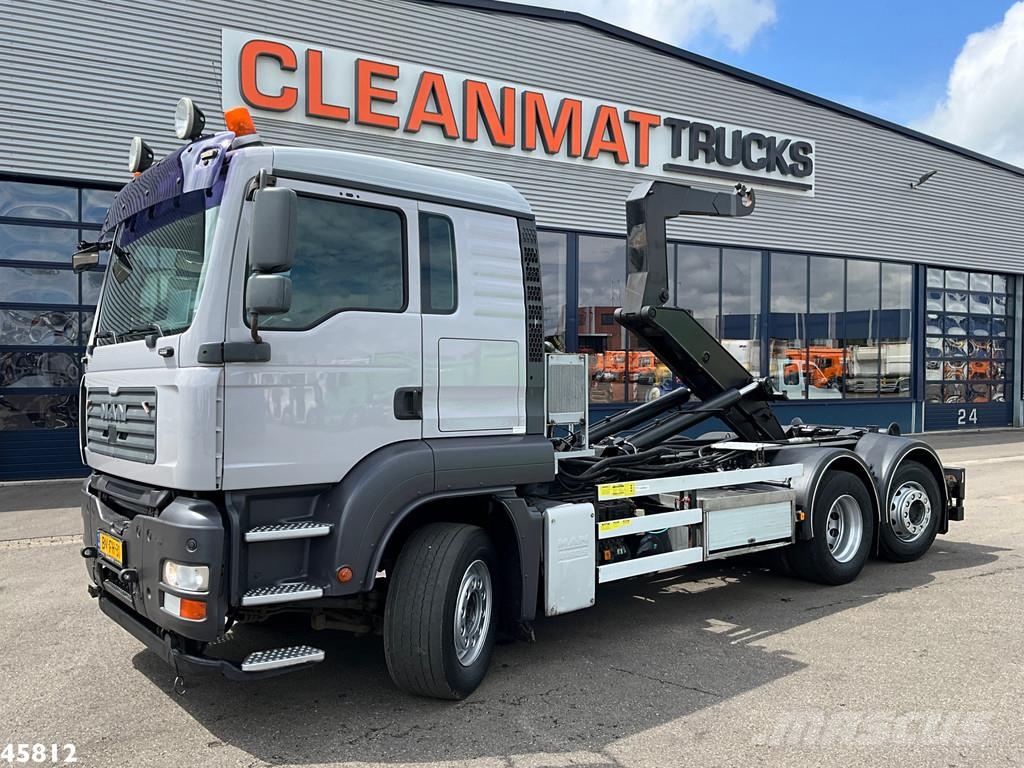 MAN TGA 26.320 Euro 5 21 Ton haakarmsysteem شاحنات الرافعات الخطافية