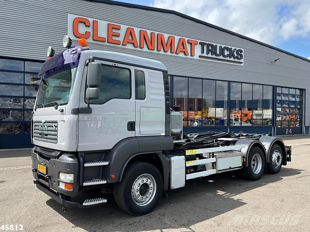 MAN TGA 26.320 Euro 5 21 Ton haakarmsysteem شاحنات الرافعات الخطافية