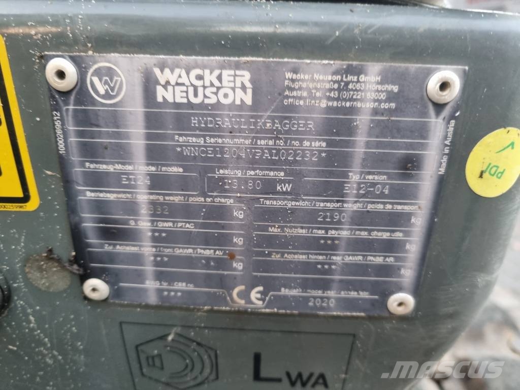 Wacker Neuson ET 24 Miniexcavadoras