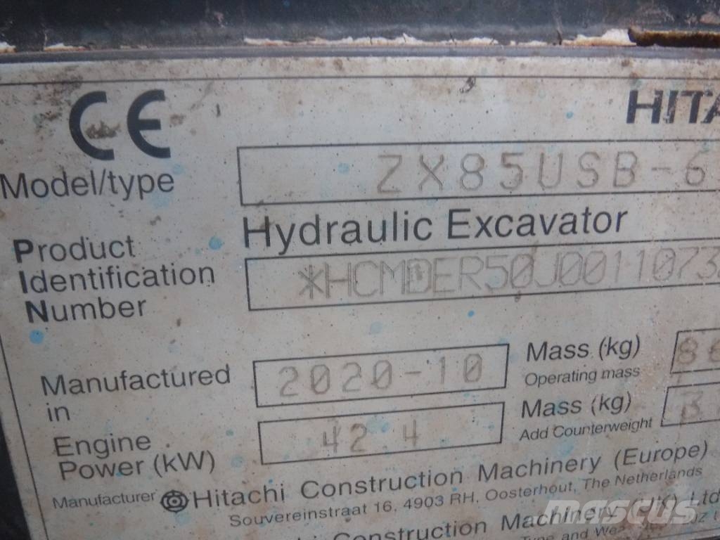 Hitachi ZX 85 US B LC-6 حفارات وسط 7 طن - 12 طن