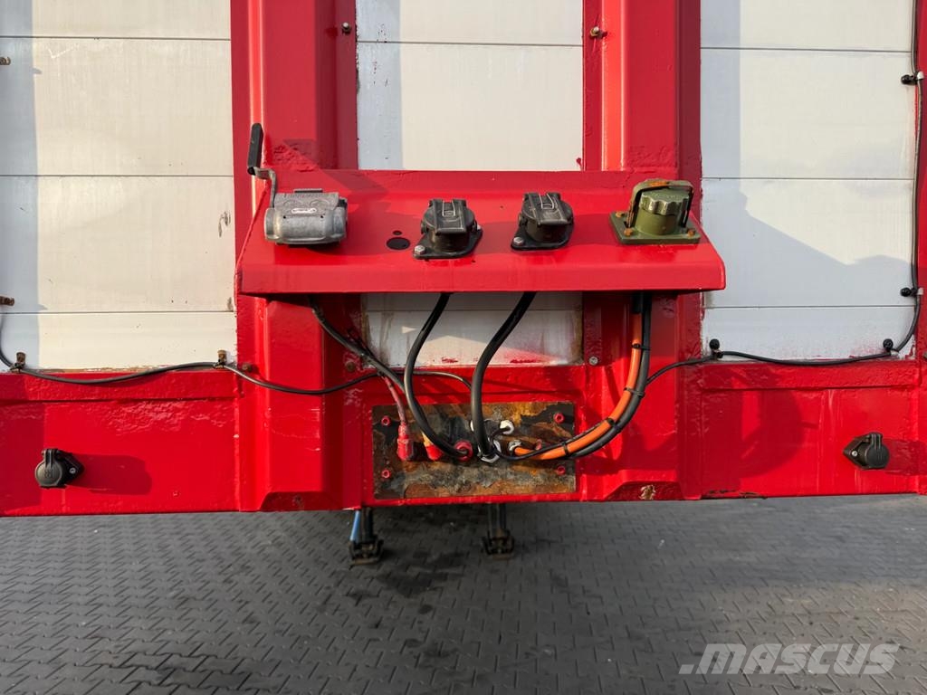 Jumbo 2-assige uitschuifbare semi-dieplader – 4 meter ui Low loader-semi-trailers