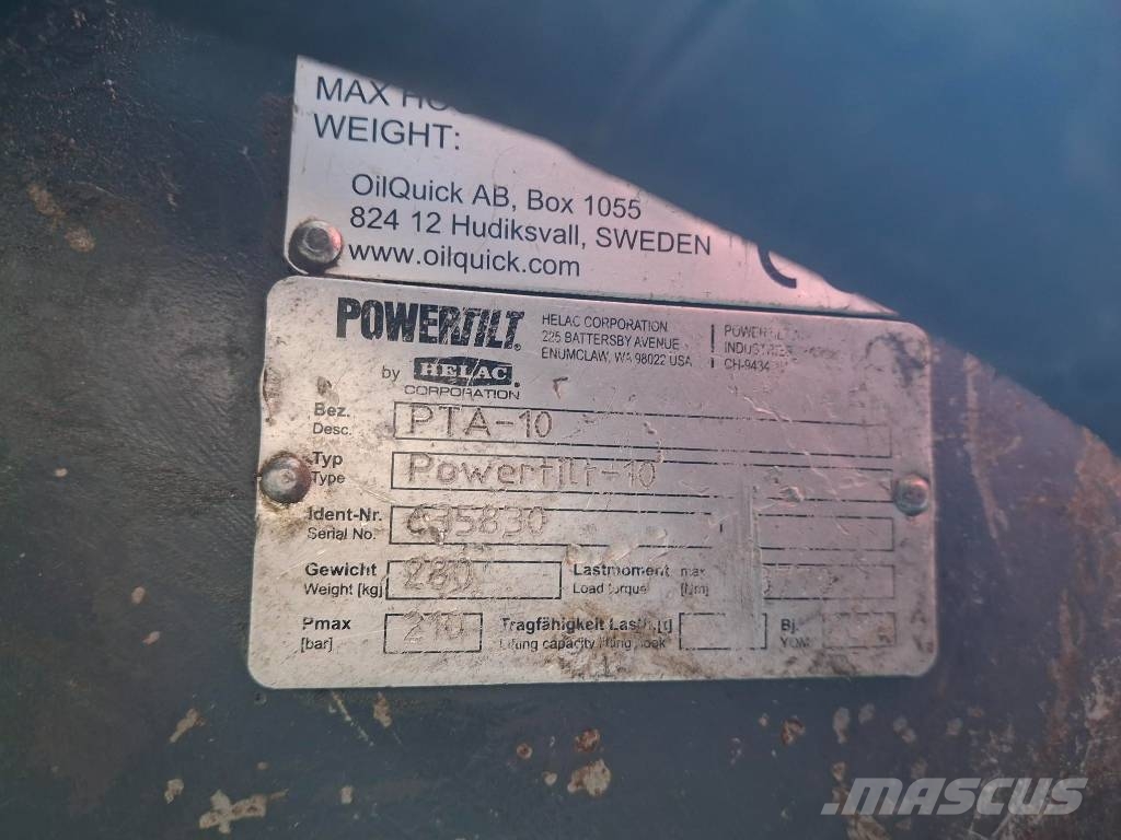 Oilquick Schnellwechsler mit Powertilt OQ65 mit PT10 #A-7217 Schnellwechsler