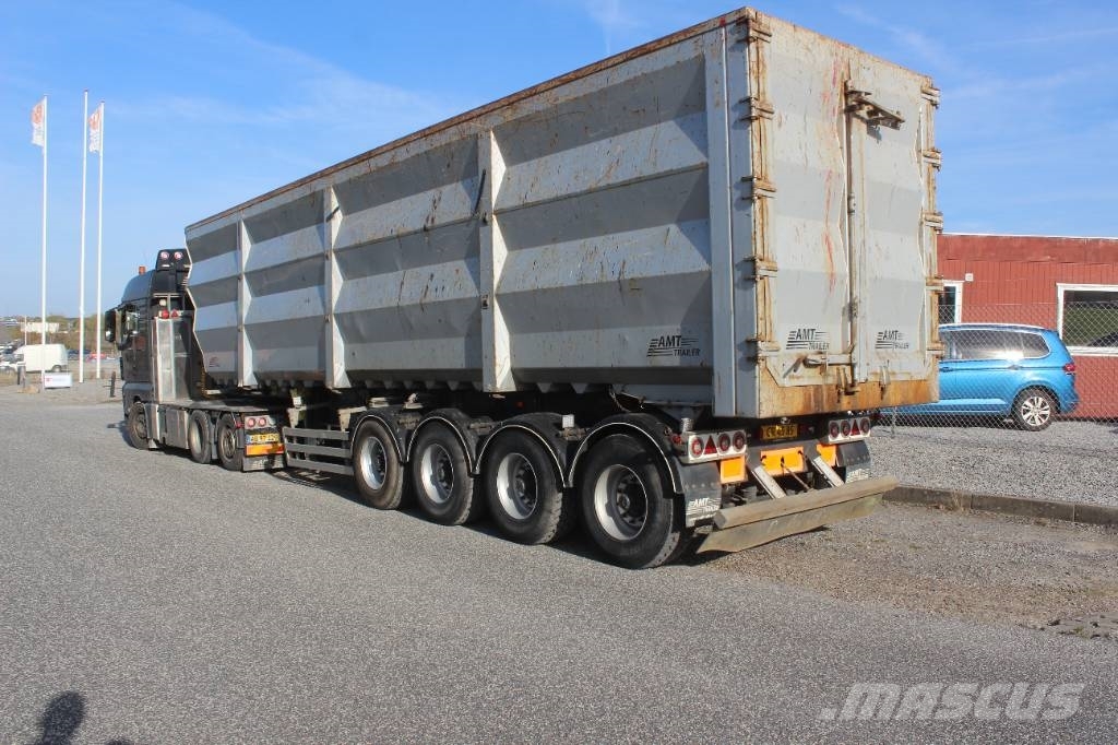 AMT TV400 4 akslet 68 m3 skrot trailer Benne semi remorque
