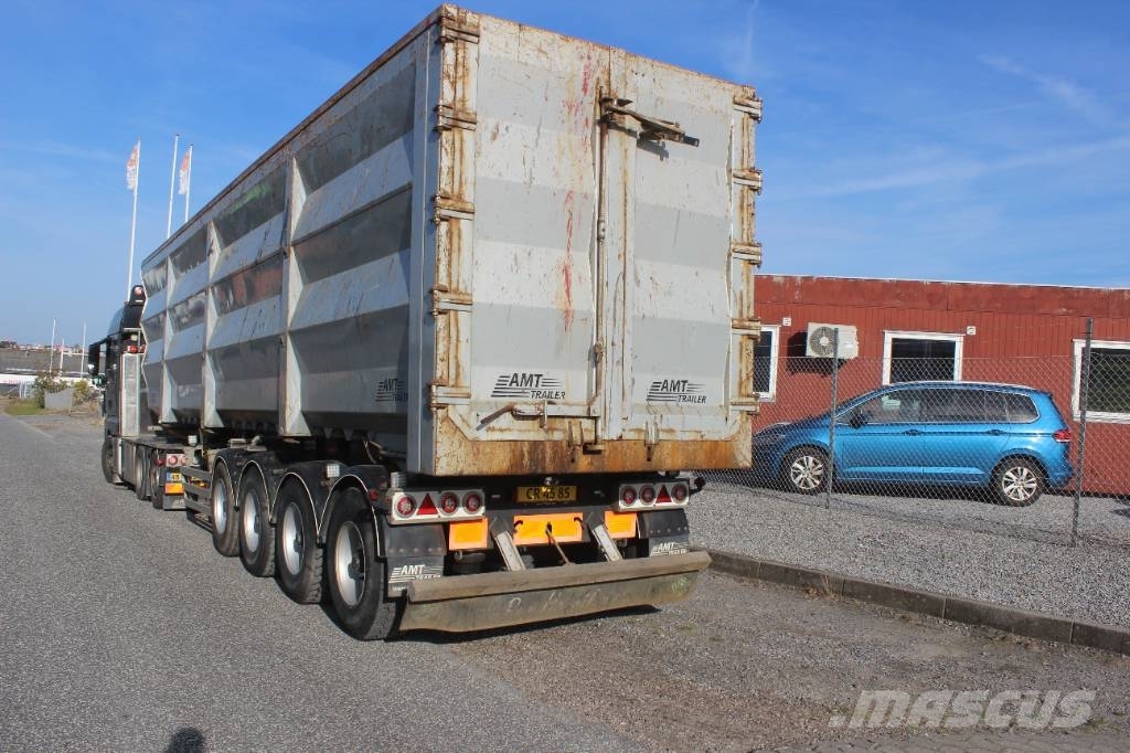 AMT TV400 4 akslet 68 m3 skrot trailer Benne semi remorque