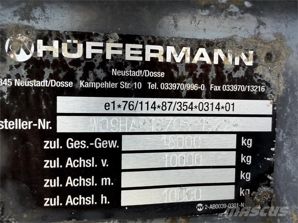 VIN 229 - HUFFERMANN HAR 18.79 nosič kontajnerov VIN 2 Грузовики-Контейнеровозы