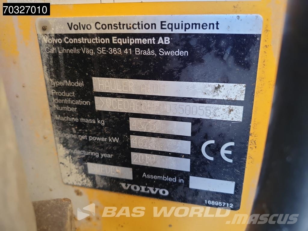 Volvo A60 H Full Service History - CE Articulated Haulers