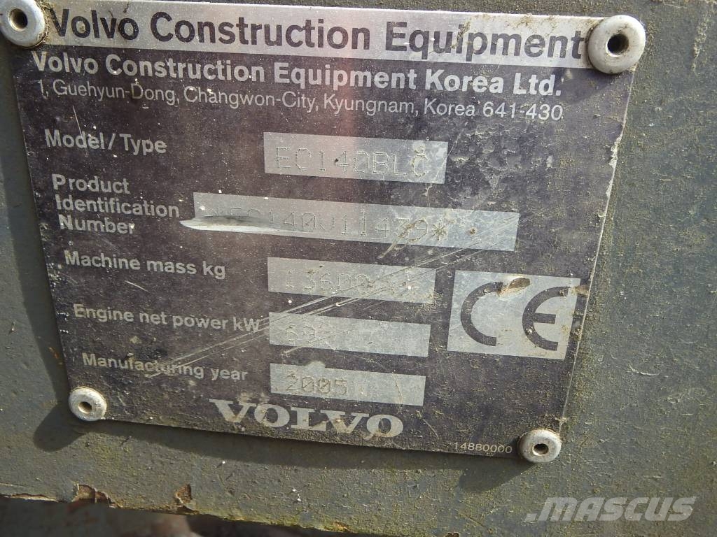 Volvo EC 140 B LC Engcon+pihdit Telakaivukoneet