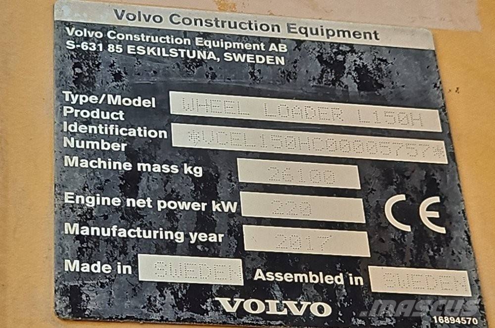 Volvo L 150 H Wheel loaders