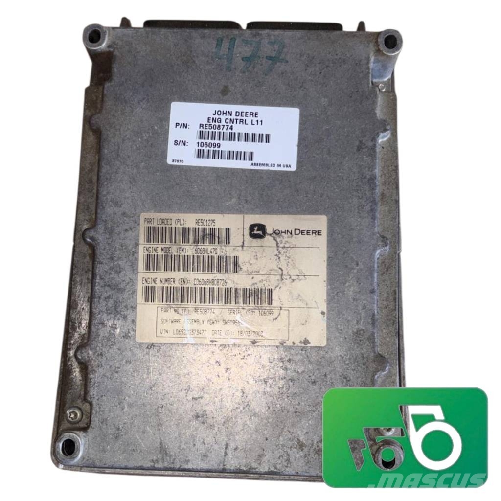 John Deere 6520 Engine Controller JD 6068HL470 RE508774 Elektronika