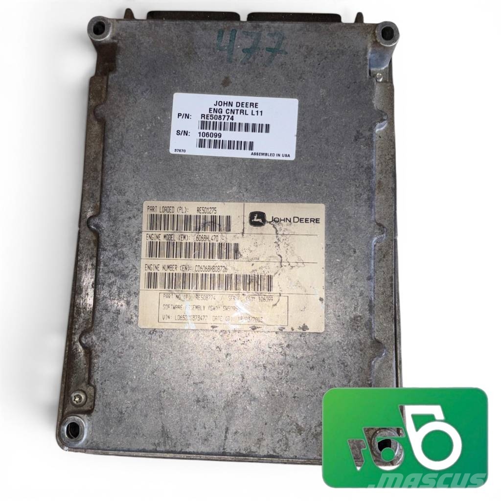 John Deere 6520 Engine Controller JD 6068HL470 RE508774 Elektronika