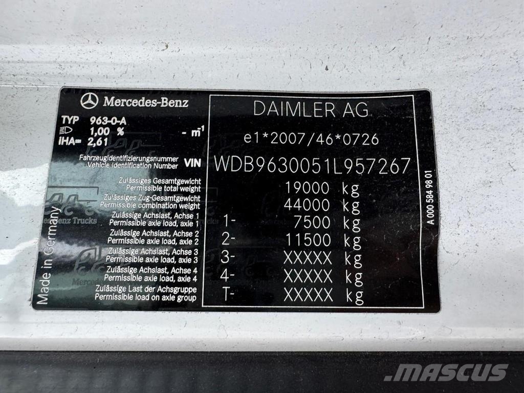 Mercedes-Benz Actros 6X2 EURO 6 + KÄSSBOHRER 2 AXLE BPW TRAILER Oprijwagen