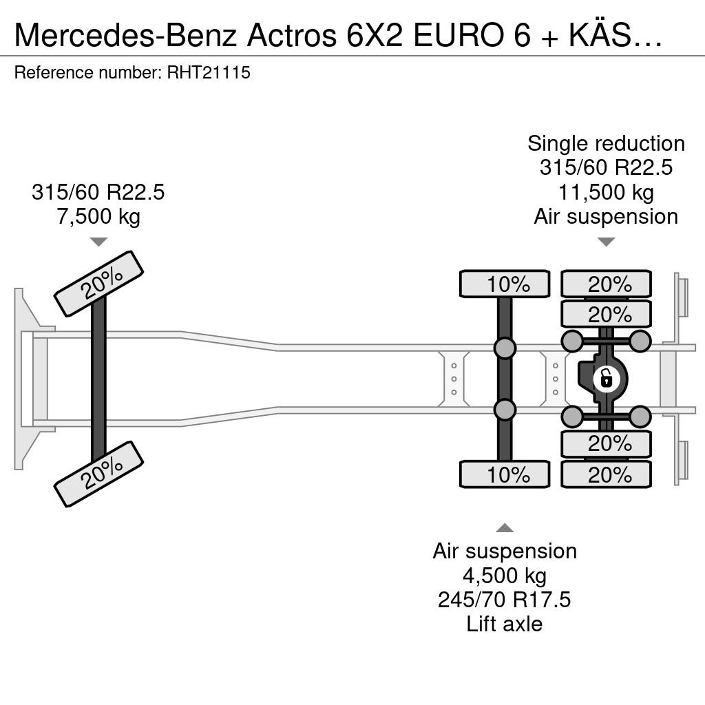 Mercedes-Benz Actros 6X2 EURO 6 + KÄSSBOHRER 2 AXLE BPW TRAILER Автовози