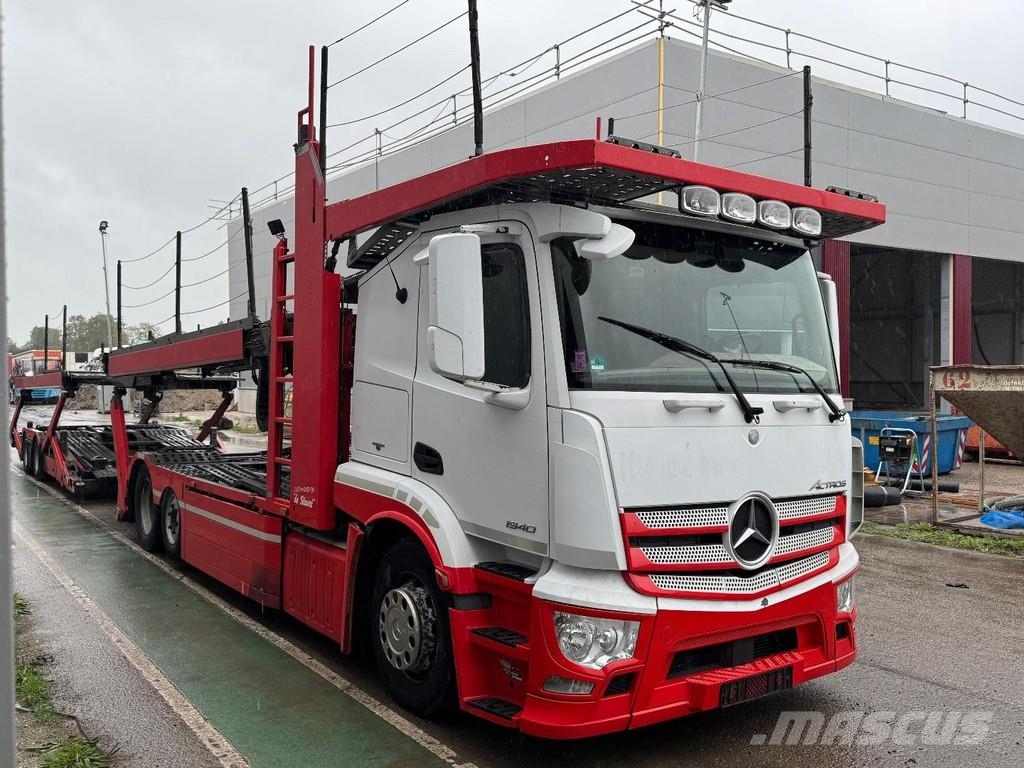Mercedes-Benz Actros 6X2 EURO 6 + KÄSSBOHRER 2 AXLE BPW TRAILER Oprijwagen