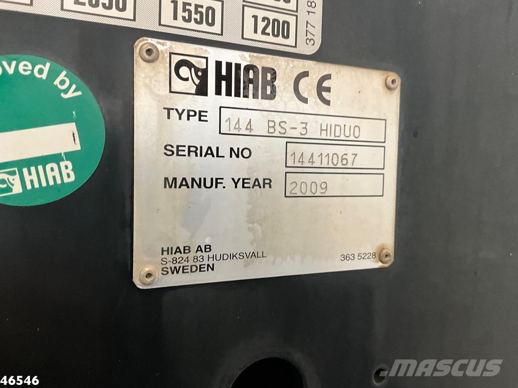 Mercedes-Benz Axor 2636 6x4 Manual Full steel Hiab 14 Tonmeter l Bañeras basculantes usadas