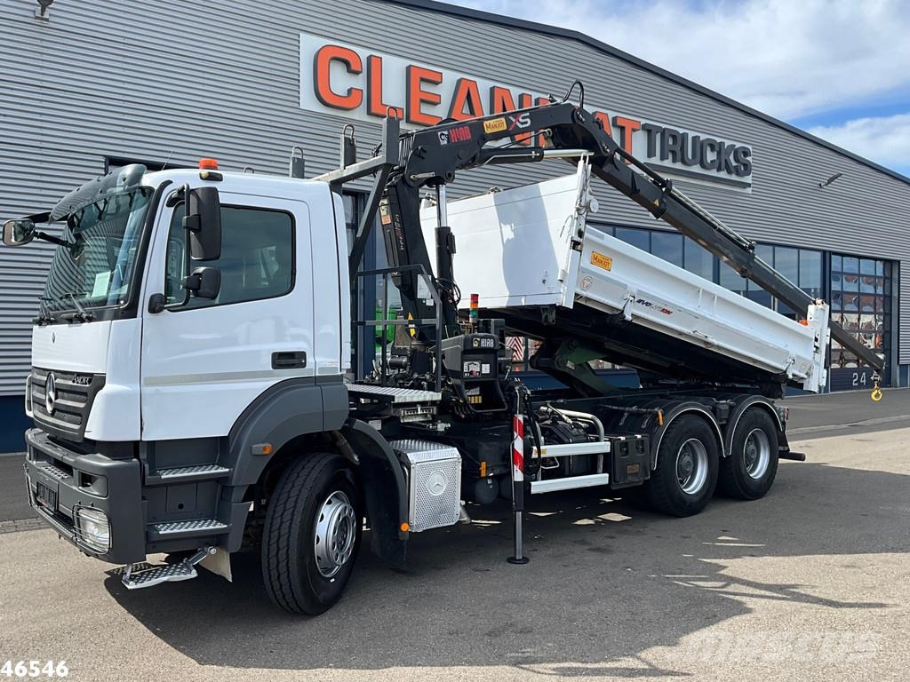 Mercedes-Benz Axor 2636 6x4 Manual Full steel Hiab 14 Tonmeter l Bañeras basculantes usadas