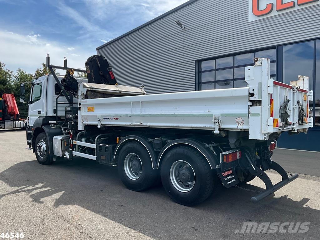 Mercedes-Benz Axor 2636 6x4 Manual Full steel Hiab 14 Tonmeter l Bañeras basculantes usadas