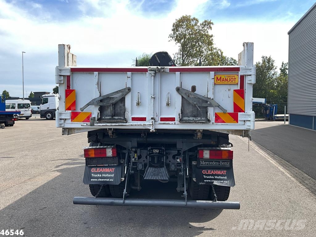Mercedes-Benz Axor 2636 6x4 Manual Full steel Hiab 14 Tonmeter l Bañeras basculantes usadas