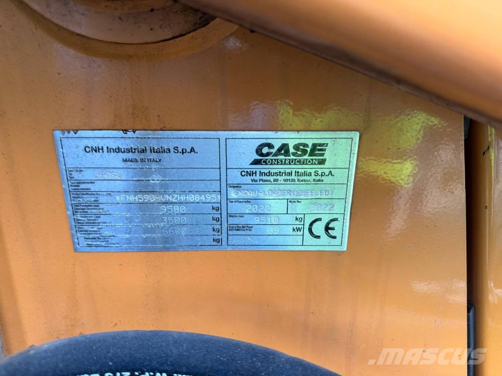 CASE 590 SV //BJ. 2022 / 1400H/SW/Klima لوادر ذات جرافات عكسية