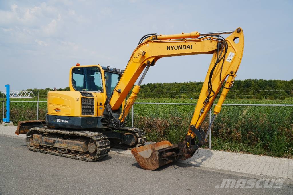 Hyundai R80CR-9A | 2015 | 4 Buckets + Sorting Grab Midi bagri 7t – 12t