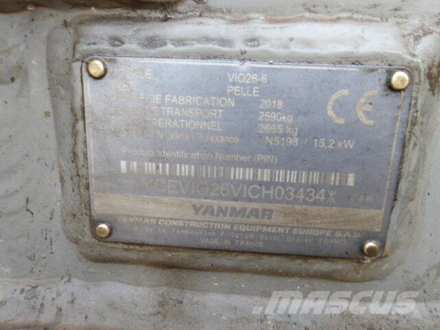 Yanmar VIO 26-6 小型挖掘机
