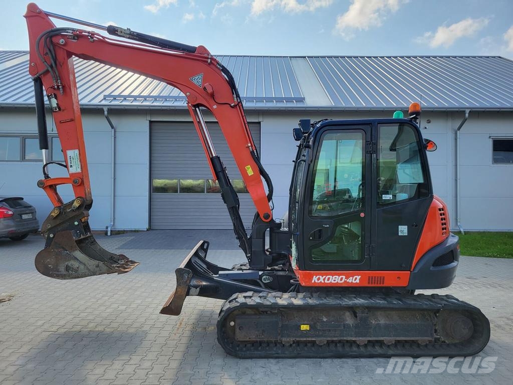 Kubota KX080-40 Mini ekskavatörler, 7 tona dek