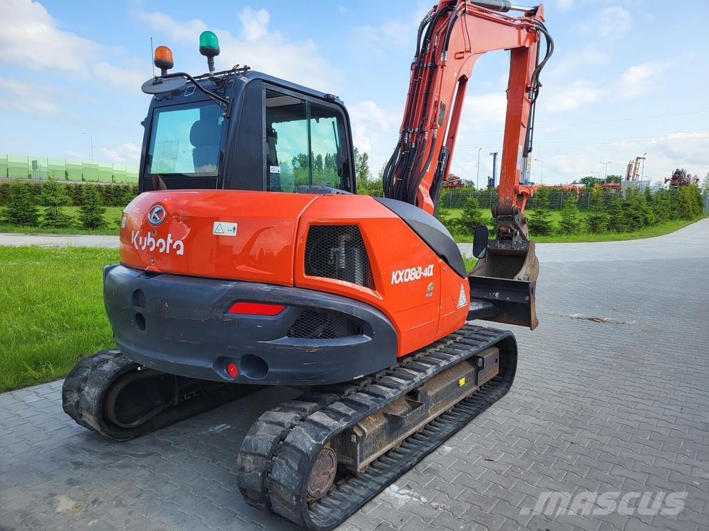 Kubota KX080-40 Mini ekskavatörler, 7 tona dek