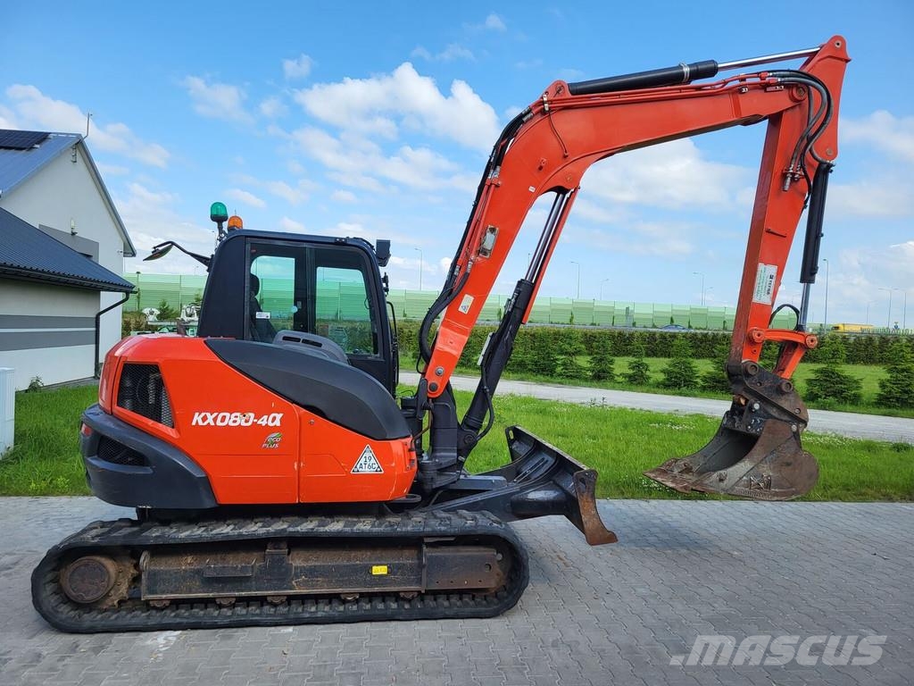 Kubota KX080-40 Mini ekskavatörler, 7 tona dek