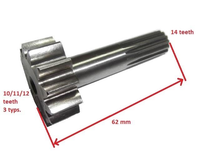  SUNGEAR Shaft Sonnenrad Bonfiglioli 10/11/12T 14T  Motory