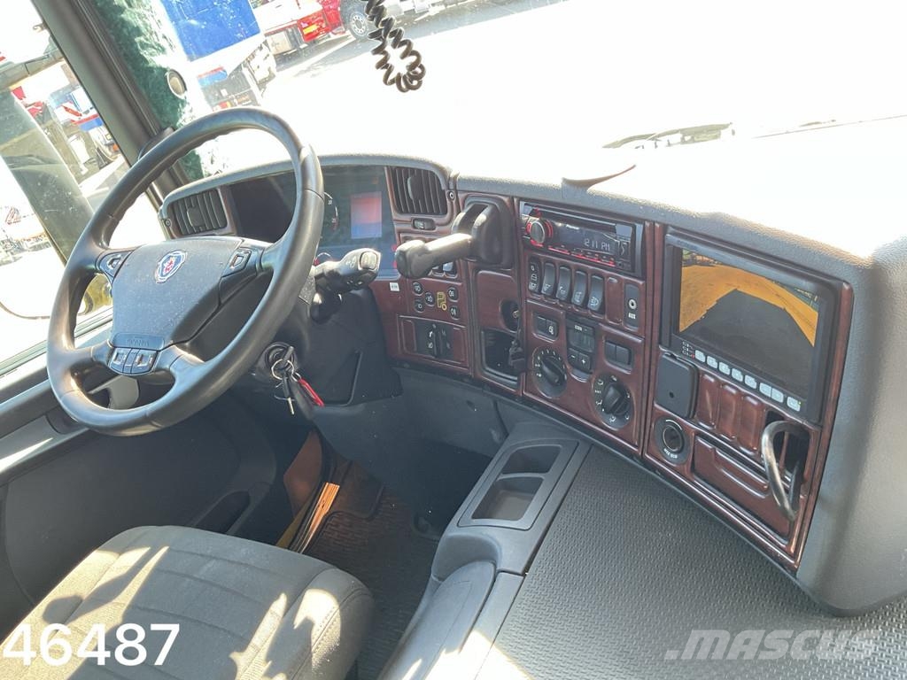 Scania P 400 8x4 Retarder HMF 16 Tonmeter Z-kraan Kipper