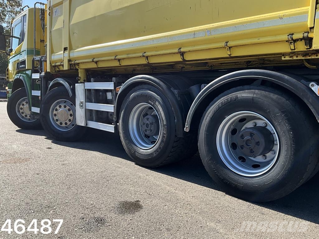 Scania P 400 8x4 Retarder HMF 16 Tonmeter Z-kraan Kipper