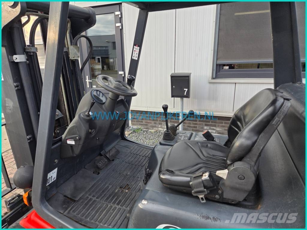 Linde H25T-03 7150uur triplex4.25+sideshift+2.03m high LPG 지게차