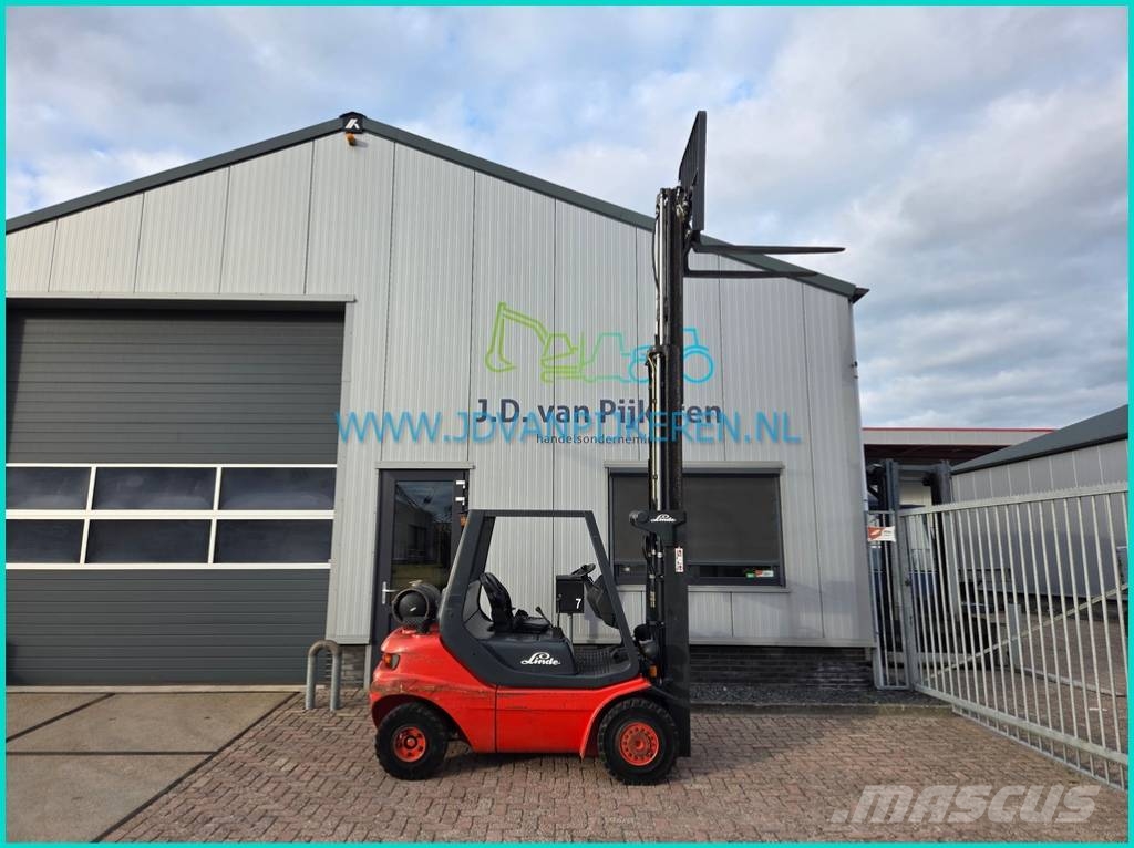 Linde H25T-03 7150uur triplex4.25+sideshift+2.03m high LPG 지게차