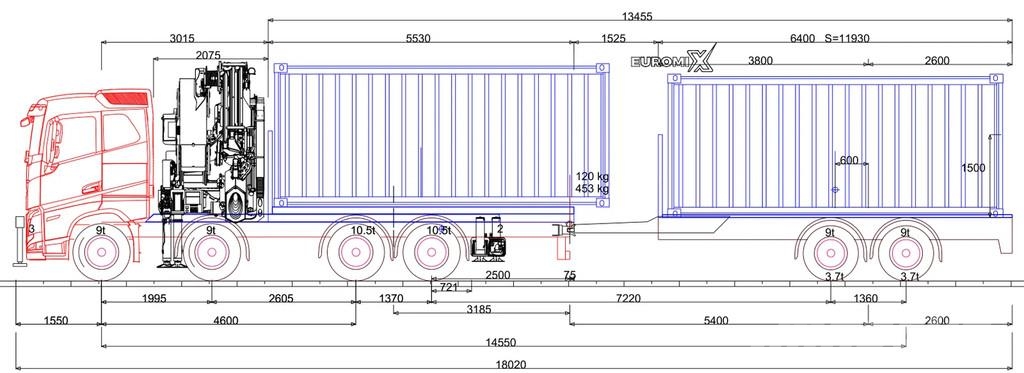 Volvo FH 540 FH 540 8X4 Palfinger PK 92002 SH + Jib Всъдеходни кранове