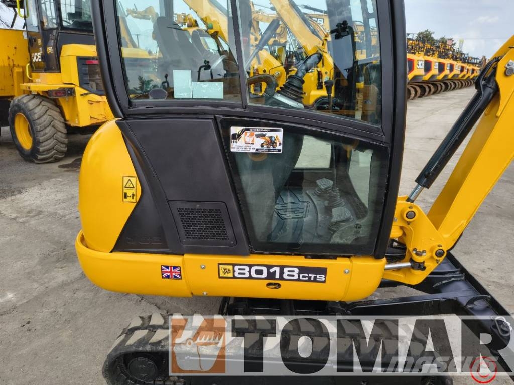JCB 8018 CTS Mini ekskavatörler, 7 tona dek
