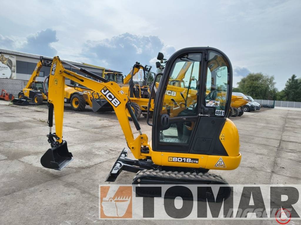 JCB 8018 CTS Mini ekskavatörler, 7 tona dek