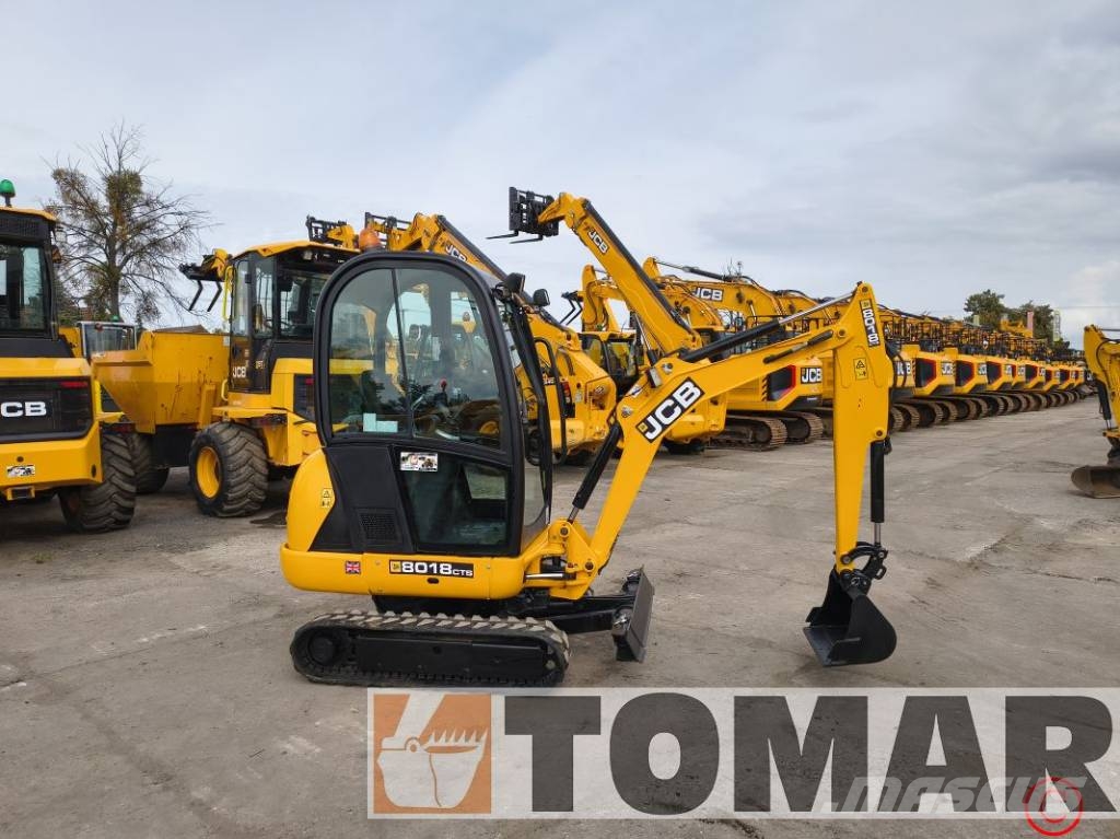 JCB 8018 CTS Mini ekskavatörler, 7 tona dek