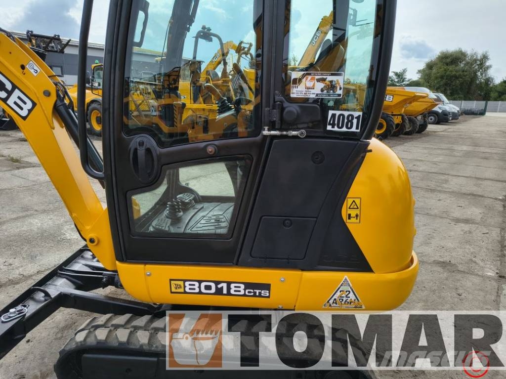 JCB 8018 CTS Mini ekskavatörler, 7 tona dek