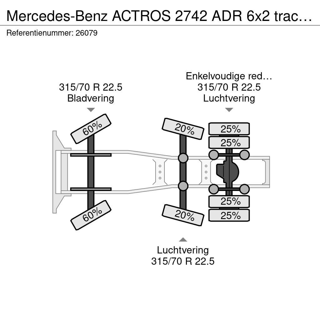 Mercedes-Benz ACTROS 2742 ADR 6x2 tractor unit وحدات الجر