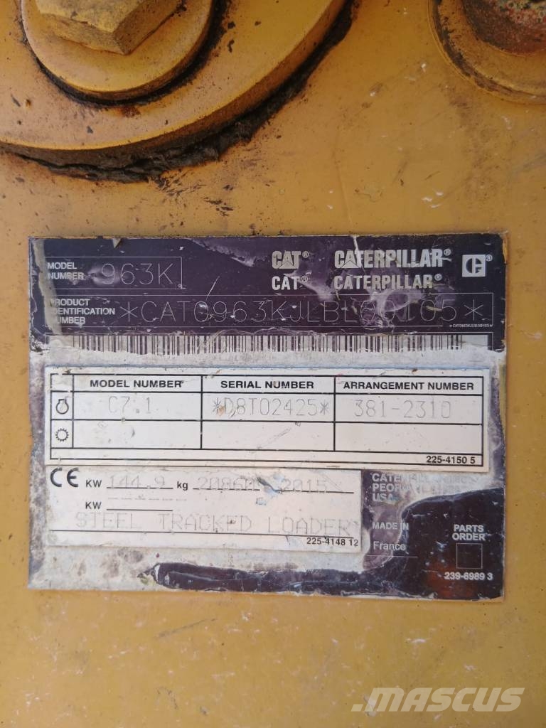 CAT 963 K لوادر زحافة