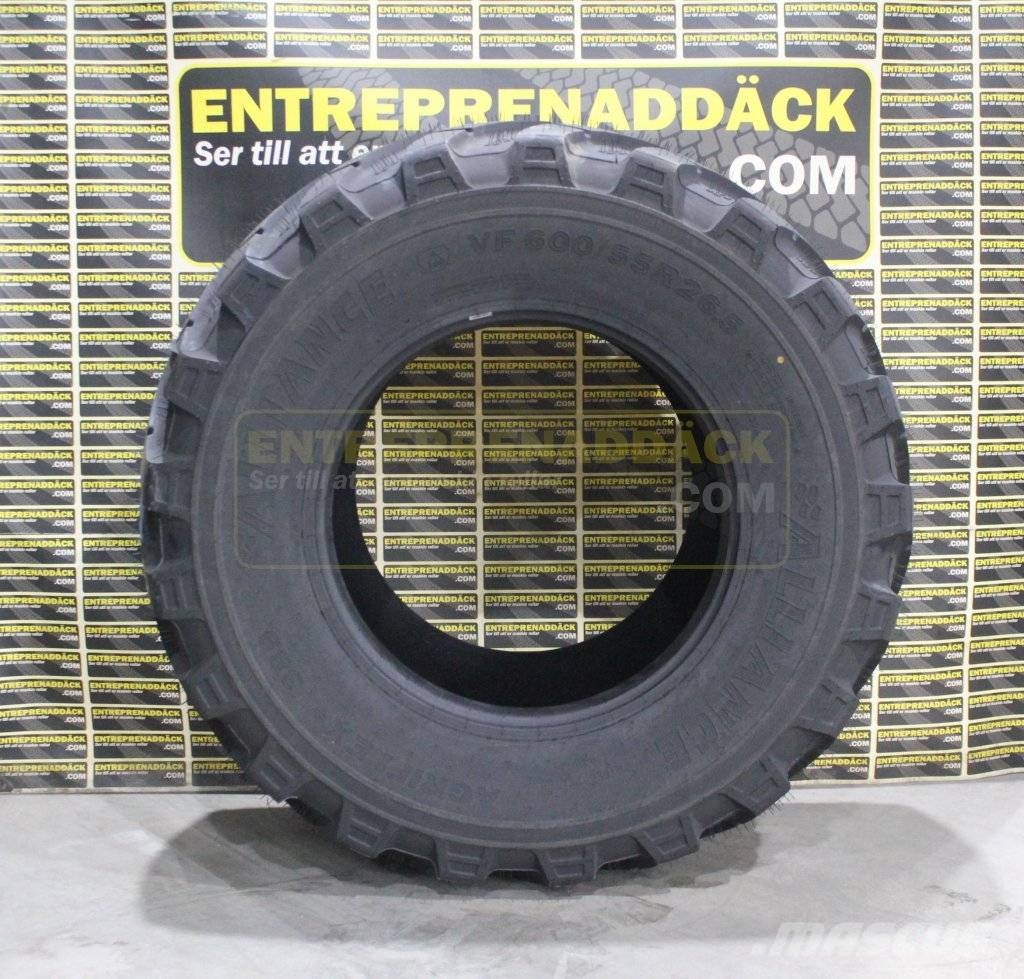 Alliance Agriflex 389 VF600/55R26.5 flotationdäck för många Gume, kolesa in platišča