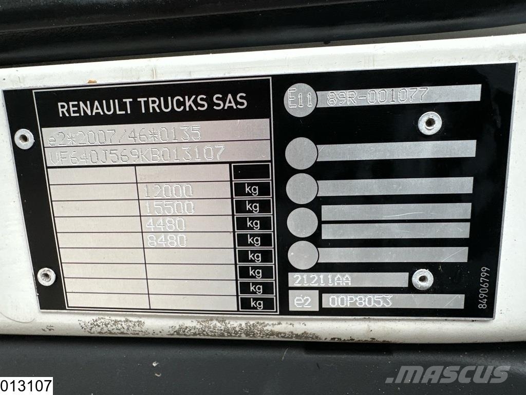 Renault D12 210 EURO 6, Dhollandia Fast kasse