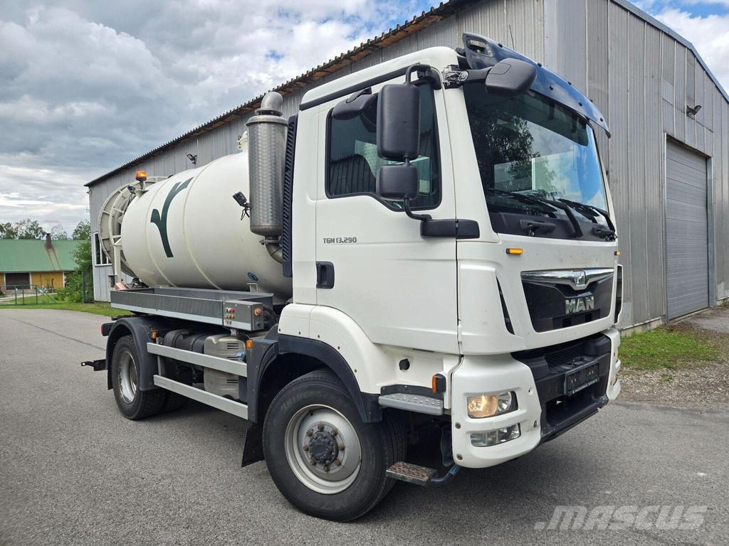 MAN TGM 13.290 4X4BL NM - MSL 7.1m³/05m³ شاحنات مزدوجة / خلخلة