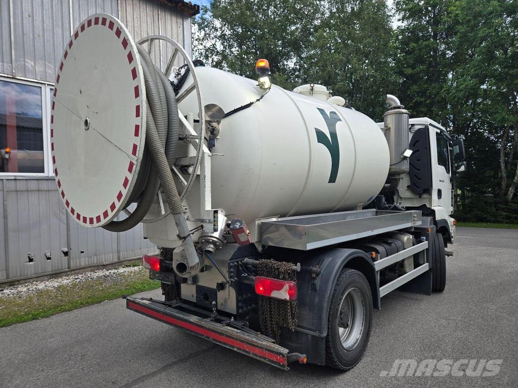 MAN TGM 13.290 4X4BL NM - MSL 7.1m³/05m³ شاحنات مزدوجة / خلخلة